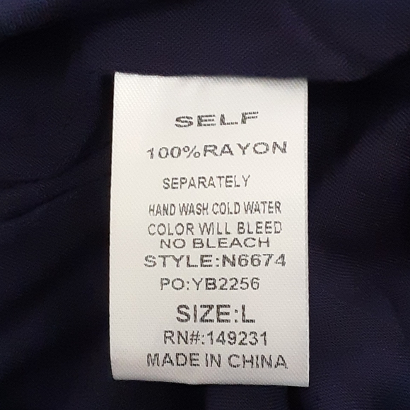 KORI America Large Blue Stripes Jumpsuit - Picture 6 of 12